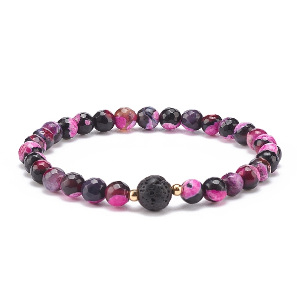 PandaHall Natural Fire Crackle Agate & Lava Rock Stretch Bracelet, Essential Oil Gemstone Jewelry for Women, Deep Pink, Inner Diameter...
PandaHall Natural Fire Crackle Agate & Lava Rock Stretch Bracelet, Essential Oil Gemstone Jewelry for Women, Deep Pink, Inner Diameter...