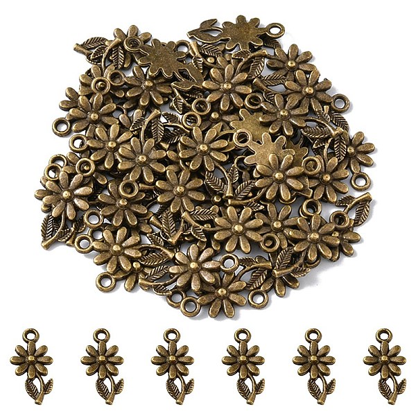 PandaHall Tibetan Style Alloy Pendants, Flower, Cadmium Free & Lead Free, Antique Bronze, 19x10x2mm, Hole: 2mm Alloy Flower
PandaHall Tibetan Style Alloy Pendants, Flower, Cadmium Free & Lead Free, Antique Bronze, 19x10x2mm, Hole: 2mm Alloy Flower