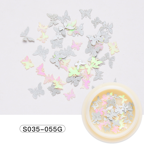 PandaHall Paper Cabochons, Fashion Nail Art Decorations, Butterfly, Gainsboro, 3~5x5~7x0.1mm, 50pcs/box Paper Butterfly Gray
PandaHall Paper Cabochons, Fashion Nail Art Decorations, Butterfly, Gainsboro, 3~5x5~7x0.1mm, 50pcs/box Paper Butterfly Gray