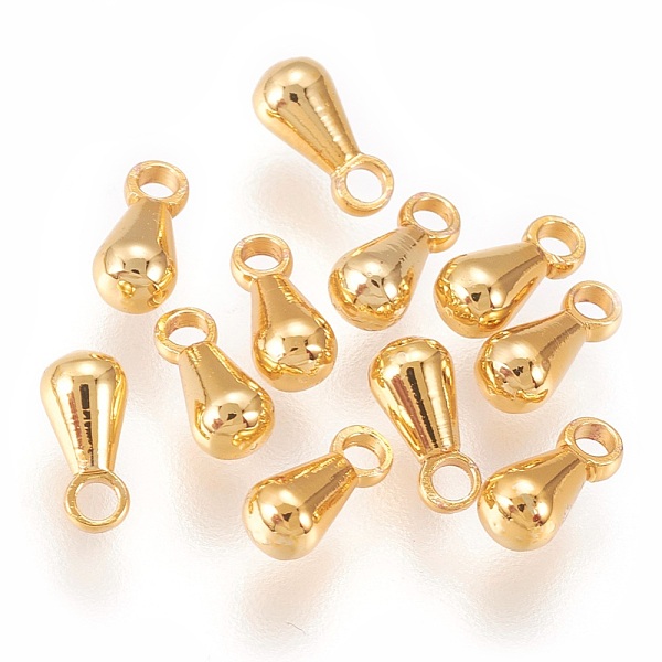 PandaHall Brass Charms, Chain Extender Drop, Teardrop, Long-Lasting Plated, Golden, 6x3mm, Hole: 1.2mm Brass Teardrop
PandaHall Brass Charms, Chain Extender Drop, Teardrop, Long-Lasting Plated, Golden, 6x3mm, Hole: 1.2mm Brass Teardrop