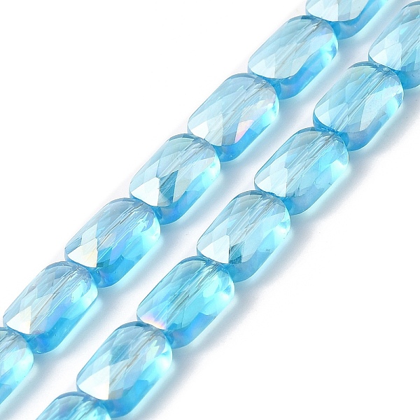 PandaHall Transparent Electroplate Glass Beads Strands, Rainbow Plated, Faceted, Rectangle, Light Sky Blue, 9x6x4mm, Hole: 1.2mm, about...
PandaHall Transparent Electroplate Glass Beads Strands, Rainbow Plated, Faceted, Rectangle, Light Sky Blue, 9x6x4mm, Hole: 1.2mm, about...