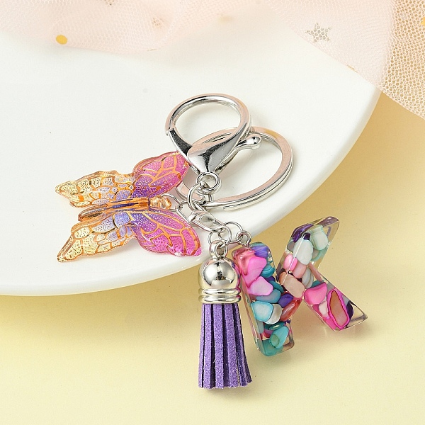 PandaHall Resin Letter & Acrylic Butterfly Charms Keychain, Tassel Pendant Keychain with Alloy Keychain Clasp, Letter K, 9cm Acrylic Letter...
PandaHall Resin Letter & Acrylic Butterfly Charms Keychain, Tassel Pendant Keychain with Alloy Keychain Clasp, Letter K, 9cm Acrylic Letter...