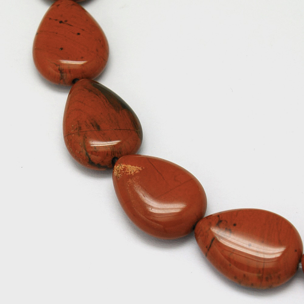 PandaHall Teardrop Red Jasper Bead Strands, 18x13x6mm, Hole: 1mm, about 23pcs/strand, 15.9 inch Red Jasper Teardrop
PandaHall Teardrop Red Jasper Bead Strands, 18x13x6mm, Hole: 1mm, about 23pcs/strand, 15.9 inch Red Jasper Teardrop