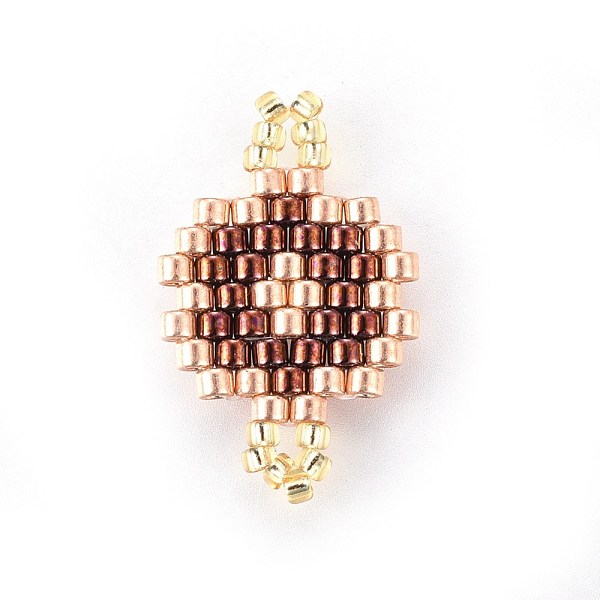 PandaHall MIYUKI & TOHO Handmade Japanese Seed Beads Links, Loom Pattern, Flat Round, Coconut Brown, 19~19.5x12~12.5x1.7mm, Hole: 2mm Glass...
PandaHall MIYUKI & TOHO Handmade Japanese Seed Beads Links, Loom Pattern, Flat Round, Coconut Brown, 19~19.5x12~12.5x1.7mm, Hole: 2mm Glass...