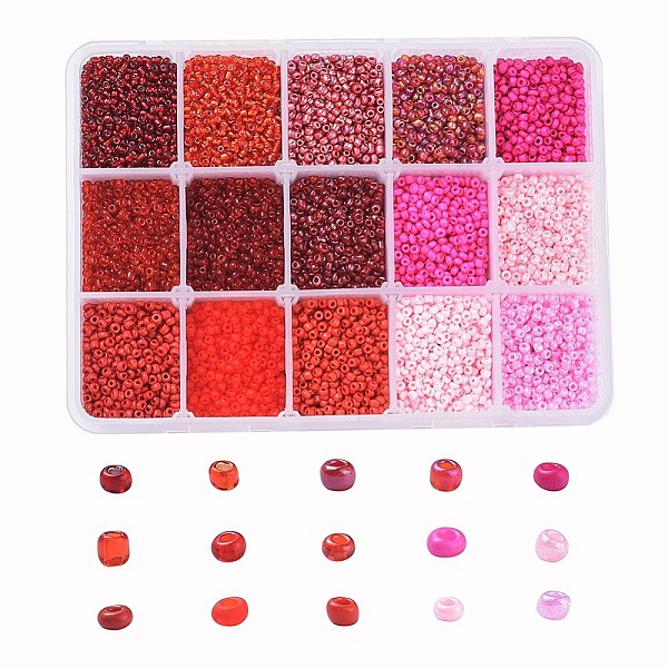 PandaHall 12/0 Glass Seed Beads, Transparent & Frosted Colors & Baking Paint & Opaque Colors Lustered & Opaque Colours & Trans. Colours..., Red
PandaHall 12/0 Glass Seed Beads, Transparent & Frosted Colors & Baking Paint & Opaque Colors Lustered & Opaque Colours & Trans. Colours..., Red