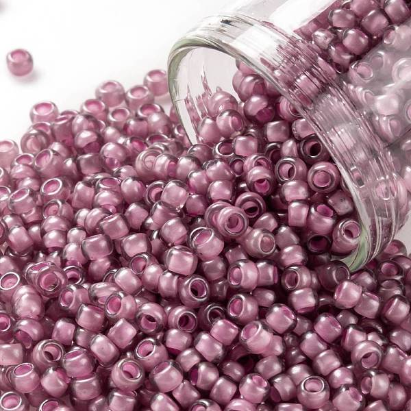 PandaHall TOHO Round Seed Beads, Japanese Seed Beads, (959F) Pink Lined Crystal Transparent Matte, 8/0, 3mm, Hole: 1mm, about 1110pcs/50g...
PandaHall TOHO Round Seed Beads, Japanese Seed Beads, (959F) Pink Lined Crystal Transparent Matte, 8/0, 3mm, Hole: 1mm, about 1110pcs/50g...
