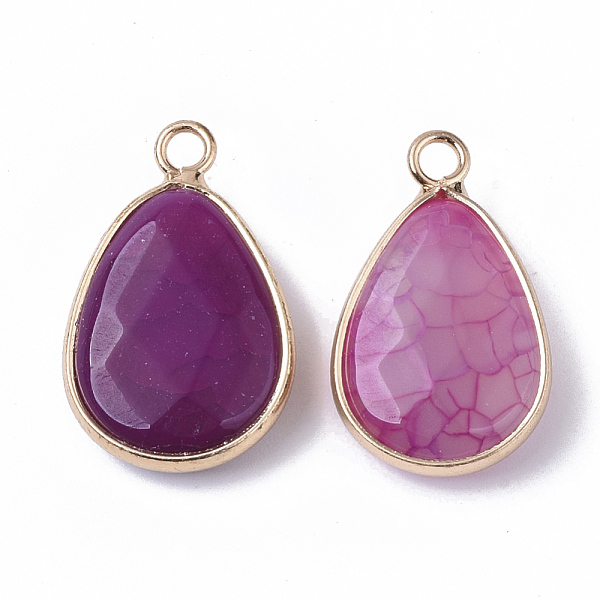 PandaHall Natural Agate Pendants, with Golden Tone Brass Open Back Bezel, Faceted, Dyed, Teardrop, 23.5x14x6mm, Hole: 2mm Natural Agate..., Pink
PandaHall Natural Agate Pendants, with Golden Tone Brass Open Back Bezel, Faceted, Dyed, Teardrop, 23.5x14x6mm, Hole: 2mm Natural Agate..., Pink