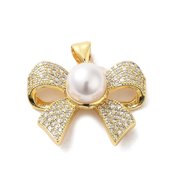PandaHall Brass Micro Pave Clear Cubic Zirconia Pendants, with Shell, Bowknot, Real 16K Gold Plated, 18x22.5x10mm, Hole: 4x3.5mm Brass+Cubic...
PandaHall Brass Micro Pave Clear Cubic Zirconia Pendants, with Shell, Bowknot, Real 16K Gold Plated, 18x22.5x10mm, Hole: 4x3.5mm Brass+Cubic...