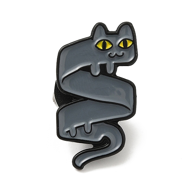 PandaHall Cat Theme Enamel Pins, Electrophoresis Black Alloy Brooches, Slate Gray, 23.5x12.5x1.5mm Alloy+Enamel Cat Shape
PandaHall Cat Theme Enamel Pins, Electrophoresis Black Alloy Brooches, Slate Gray, 23.5x12.5x1.5mm Alloy+Enamel Cat Shape