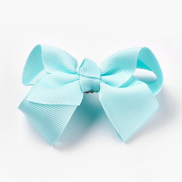 PandaHall Grosgrain Bowknot Alligator Hair Clips, with Iron Alligator Clips, Sky Blue, 40~50x70~82x25~30mm Polyester Blue
PandaHall Grosgrain Bowknot Alligator Hair Clips, with Iron Alligator Clips, Sky Blue, 40~50x70~82x25~30mm Polyester Blue