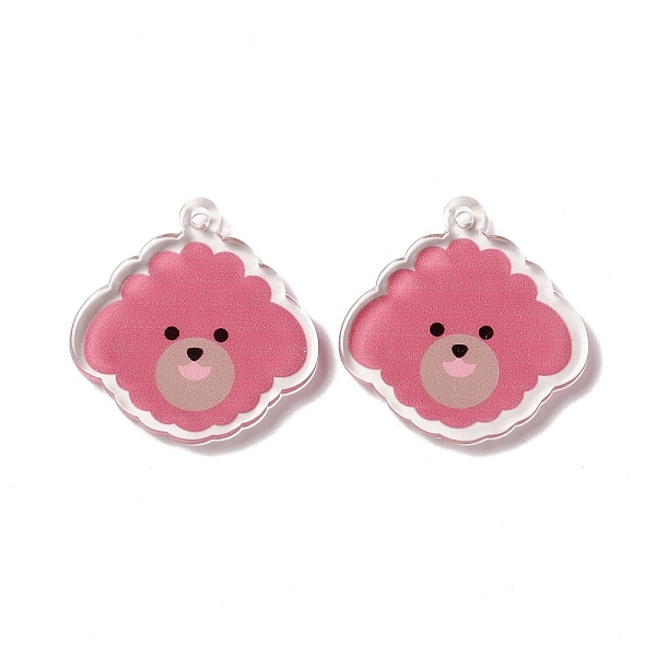 PandaHall Transparent Acrylic Pendants, Dog, Pale Violet Red, 36.5x36x3.5mm, Hole: 2.5mm Acrylic Dog
PandaHall Transparent Acrylic Pendants, Dog, Pale Violet Red, 36.5x36x3.5mm, Hole: 2.5mm Acrylic Dog