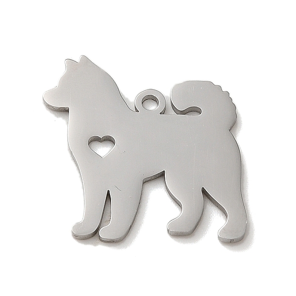 PandaHall 304 Stainless Steel Pendants, Laser Cut, Dog Charm, Stainless Steel Color, 19x18x1mm, Hole: 1.5mm 304 Stainless Steel Dog
PandaHall 304 Stainless Steel Pendants, Laser Cut, Dog Charm, Stainless Steel Color, 19x18x1mm, Hole: 1.5mm 304 Stainless Steel Dog