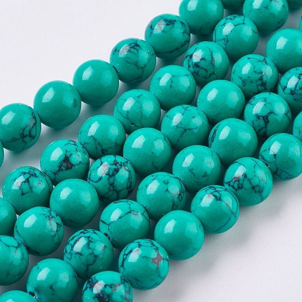 PandaHall Synthetic Turquoise Beads Strands, Round, Dyed, Dark Cyan, 8mm, Hole: 1mm, about 49pcs/strand, 15.5 inch(39.5cm) Synthetic...
PandaHall Synthetic Turquoise Beads Strands, Round, Dyed, Dark Cyan, 8mm, Hole: 1mm, about 49pcs/strand, 15.5 inch(39.5cm) Synthetic...