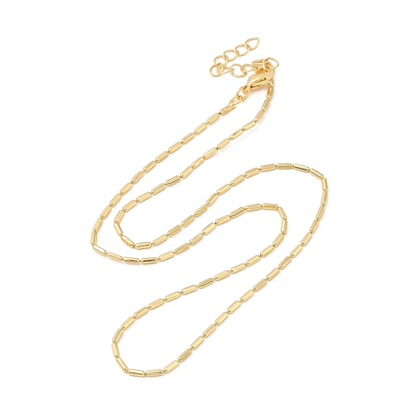 PandaHall Rack Plating Brass Column Ball Chain Necklace for Women, Lead Free & Cadmium Free, Real 18K Gold Plated, 17.76 inch(45.1cm) Brass
PandaHall Rack Plating Brass Column Ball Chain Necklace for Women, Lead Free & Cadmium Free, Real 18K Gold Plated, 17.76 inch(45.1cm) Brass