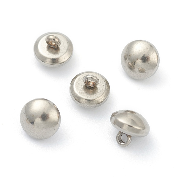 PandaHall 201 Stainless Steel Buttons, Round, Stainless Steel Color, 5.5x6mm, Hole: 1.2mm 201 Stainless Steel Round
PandaHall 201 Stainless Steel Buttons, Round, Stainless Steel Color, 5.5x6mm, Hole: 1.2mm 201 Stainless Steel Round