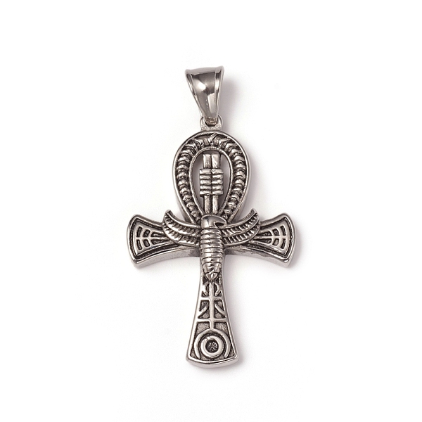 PandaHall 304 Stainless Steel Pendants, for Easter, Ankh Cross, Antique Silver, 43x27.5x5.5mm, Hole: 8x5mm 304 Stainless Steel Cross
PandaHall 304 Stainless Steel Pendants, for Easter, Ankh Cross, Antique Silver, 43x27.5x5.5mm, Hole: 8x5mm 304 Stainless Steel Cross