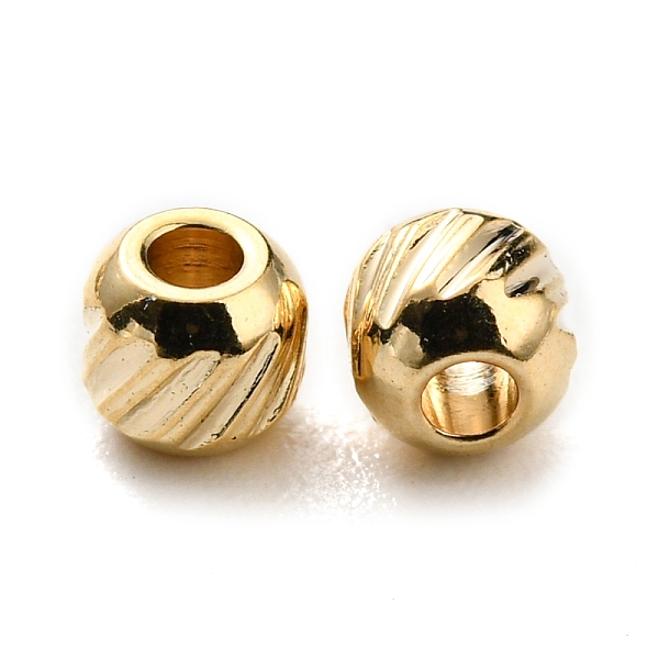 PandaHall 201 Stainless Steel Beads, Round with Twill Pattern, Golden, 4x3.5mm, Hole: 1.5mm 201 Stainless Steel Round
PandaHall 201 Stainless Steel Beads, Round with Twill Pattern, Golden, 4x3.5mm, Hole: 1.5mm 201 Stainless Steel Round