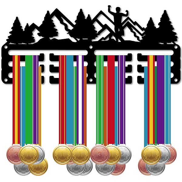 PandaHall Sports Theme Iron Medal Hanger Holder Display Wall Rack, 3-Line, with Screws, Tree, 127x290mm, Hole: 5mm Iron Tree Black
PandaHall Sports Theme Iron Medal Hanger Holder Display Wall Rack, 3-Line, with Screws, Tree, 127x290mm, Hole: 5mm Iron Tree Black