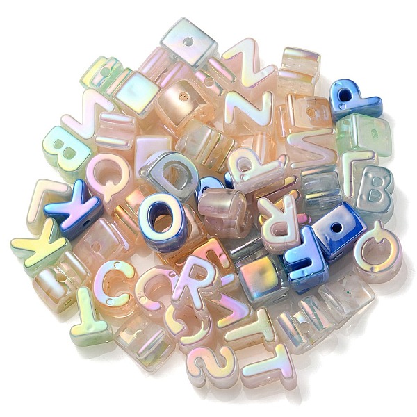 PandaHall Opaque Rainbow Iridescent Acrylic Beads, Random Letter, Mixed Color, 21x8.5~20.5x15mm, Hole: 4mm Acrylic Letter A~Z Multicolor
PandaHall Opaque Rainbow Iridescent Acrylic Beads, Random Letter, Mixed Color, 21x8.5~20.5x15mm, Hole: 4mm Acrylic Letter A~Z Multicolor