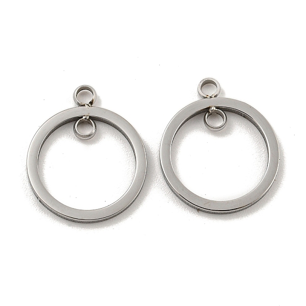 PandaHall 304 Stainless Steel Connector Charms, Ring Link, Stainless Steel Color, 15x12.5x1mm, Hole: 2mm 304 Stainless Steel Ring
PandaHall 304 Stainless Steel Connector Charms, Ring Link, Stainless Steel Color, 15x12.5x1mm, Hole: 2mm 304 Stainless Steel Ring