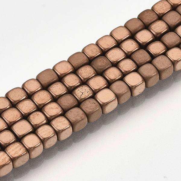 PandaHall Electroplate Non-magnetic Synthetic Hematite Bead Strands, with Matte Style, Cube, Copper Plated, 3x3x3mm, Hole: 1mm, about...
PandaHall Electroplate Non-magnetic Synthetic Hematite Bead Strands, with Matte Style, Cube, Copper Plated, 3x3x3mm, Hole: 1mm, about...