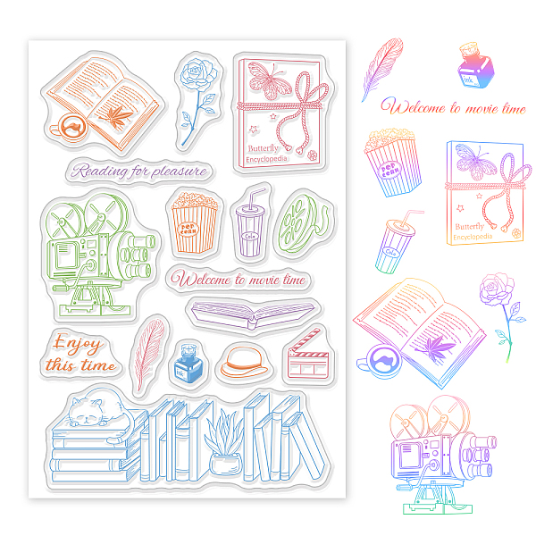 PandaHall PVC Plastic Stamps, for DIY Scrapbooking, Photo Album Decorative, Cards Making, Stamp Sheets, Book Pattern, 16x11x0.3cm Plastic...
PandaHall PVC Plastic Stamps, for DIY Scrapbooking, Photo Album Decorative, Cards Making, Stamp Sheets, Book Pattern, 16x11x0.3cm Plastic...
