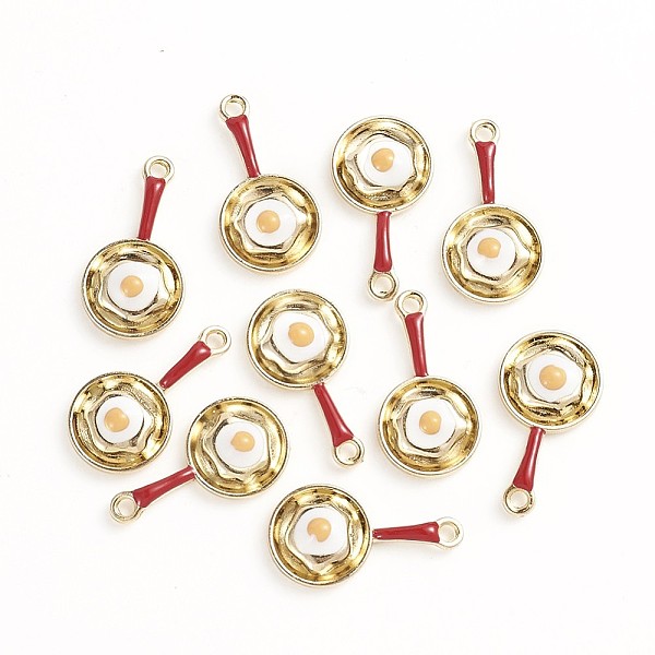 PandaHall Alloy Enamel Pendants, Pan with Poached Egg, Golden, for DIY Jewelry Making, Red, 27x15x5mm, Hole: 2mm Alloy+Enamel Others Red
PandaHall Alloy Enamel Pendants, Pan with Poached Egg, Golden, for DIY Jewelry Making, Red, 27x15x5mm, Hole: 2mm Alloy+Enamel Others Red