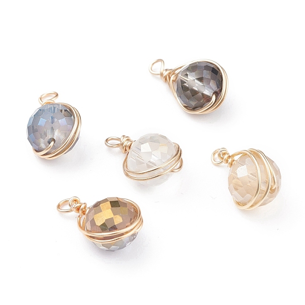 PandaHall Electroplate Glass Pendants, with Brass Findings, Faceted, Oval, Mixed Color, 21~22.5x13x11.5~12mm, Hole: 3mm Glass Oval..., Multicolor
PandaHall Electroplate Glass Pendants, with Brass Findings, Faceted, Oval, Mixed Color, 21~22.5x13x11.5~12mm, Hole: 3mm Glass Oval..., Multicolor