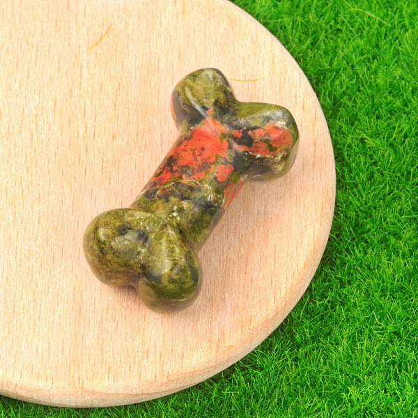 PandaHall Natural Unakite Carved Healing Bone Figurines, Reiki Energy Stone Display Decorations, 34x20x10~14mm Unakite Others
PandaHall Natural Unakite Carved Healing Bone Figurines, Reiki Energy Stone Display Decorations, 34x20x10~14mm Unakite Others