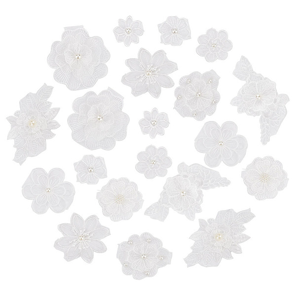 PandaHall AHANDMAKER 20 Pcs 3D Flower Lace Embroidery Appliques, Floral Sew On Patches White Pearl Lace Patch Fabric for Clothes Repairing...
PandaHall AHANDMAKER 20 Pcs 3D Flower Lace Embroidery Appliques, Floral Sew On Patches White Pearl Lace Patch Fabric for Clothes Repairing...