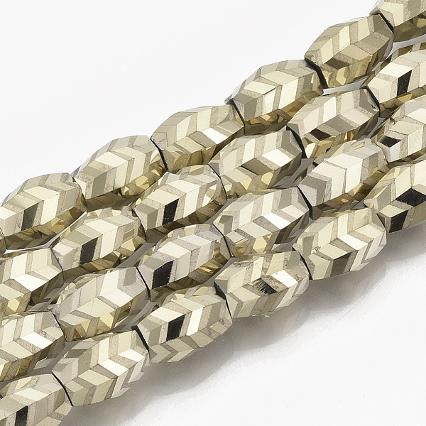 PandaHall Electroplate Glass Beads Strands, Frosted, Faceted, Barrel, Light Khaki, 7.5x7.5x11mm, Hole: 1.2mm, about 60pcs/strand, 25.9 inch...
PandaHall Electroplate Glass Beads Strands, Frosted, Faceted, Barrel, Light Khaki, 7.5x7.5x11mm, Hole: 1.2mm, about 60pcs/strand, 25.9 inch...