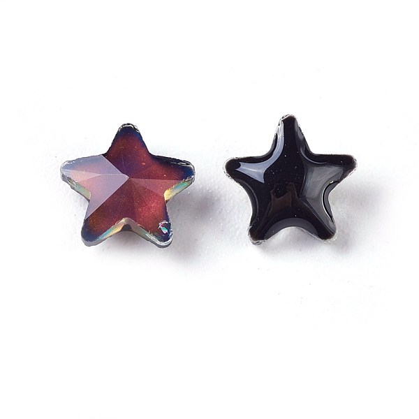 PandaHall Faceted Glass Cabochons, Mood Cabochons(Color will Change with Different Temperature), Star, Colorful, 5.7x6x3.3mm Glass Star
PandaHall Faceted Glass Cabochons, Mood Cabochons(Color will Change with Different Temperature), Star, Colorful, 5.7x6x3.3mm Glass Star