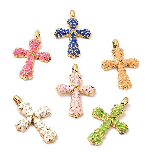 PandaHall Rack Plating Alloy Enamel Big Pendants, Cross, Golden, Mixed Color, 51.5x32x4mm, Hole: 6.5x4mm Alloy+Enamel Cross Multicolor
PandaHall Rack Plating Alloy Enamel Big Pendants, Cross, Golden, Mixed Color, 51.5x32x4mm, Hole: 6.5x4mm Alloy+Enamel Cross Multicolor