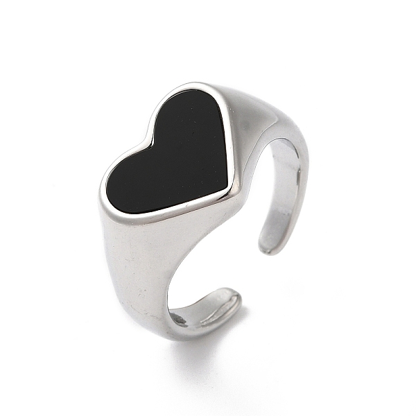 PandaHall Shell Heart Open Cuff Ring for Women, 304 Stainless Steel Finger Ring, Stainless Steel Color, Black, 11mm, Inner Diameter...
PandaHall Shell Heart Open Cuff Ring for Women, 304 Stainless Steel Finger Ring, Stainless Steel Color, Black, 11mm, Inner Diameter...