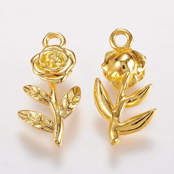 PandaHall Brass Pendants, Rose, Valentine's Day Theme, Golden, 19.5x9.5x3.5mm, Hole: 1.5mm Brass Flower
PandaHall Brass Pendants, Rose, Valentine's Day Theme, Golden, 19.5x9.5x3.5mm, Hole: 1.5mm Brass Flower