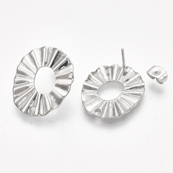 PandaHall 304 Stainless Steel Stud Earring Findings, with Ear Nuts/Earring Backs, Oval, Stainless Steel Color, 21.5x18mm, Hole: 1.2mm, Pin...
PandaHall 304 Stainless Steel Stud Earring Findings, with Ear Nuts/Earring Backs, Oval, Stainless Steel Color, 21.5x18mm, Hole: 1.2mm, Pin...