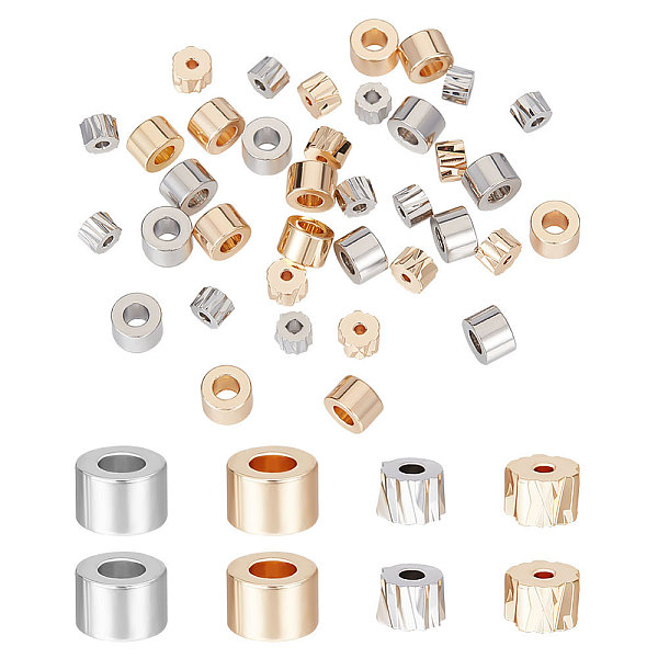 PandaHall CREATCABIN 40Pcs 4 Style Brass Beads, Column, Nickel Free, Mixed Color, 5~6x3~4mm, Hole: 1~2.5mm, 10pcs/style Brass Column
PandaHall CREATCABIN 40Pcs 4 Style Brass Beads, Column, Nickel Free, Mixed Color, 5~6x3~4mm, Hole: 1~2.5mm, 10pcs/style Brass Column