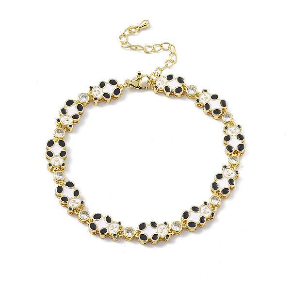 PandaHall Clear Cubic Zirconia Panda Link Chain Bracelet with Enamel, Brass Jewelry for Women, Golden, 7-3/4 inch(19.6cm) Cubic Zirconia...
PandaHall Clear Cubic Zirconia Panda Link Chain Bracelet with Enamel, Brass Jewelry for Women, Golden, 7-3/4 inch(19.6cm) Cubic Zirconia...
