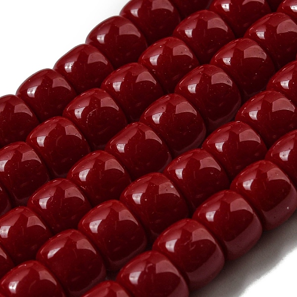 PandaHall Opaque Glass Beads Strands, Barrel, FireBrick, 8x6mm, Hole: 1.6mm, about 61~62pcs/strand, 14.84''~15.16''(37.7~38.5cm) Glass..., Red
PandaHall Opaque Glass Beads Strands, Barrel, FireBrick, 8x6mm, Hole: 1.6mm, about 61~62pcs/strand, 14.84''~15.16''(37.7~38.5cm) Glass..., Red