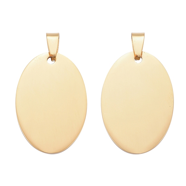 PandaHall 304 Stainless Steel Pendants, Manual Polishing, Blank Stamping Tags, Oval, Golden, 36x25x1.8mm 304 Stainless Steel Oval
PandaHall 304 Stainless Steel Pendants, Manual Polishing, Blank Stamping Tags, Oval, Golden, 36x25x1.8mm 304 Stainless Steel Oval