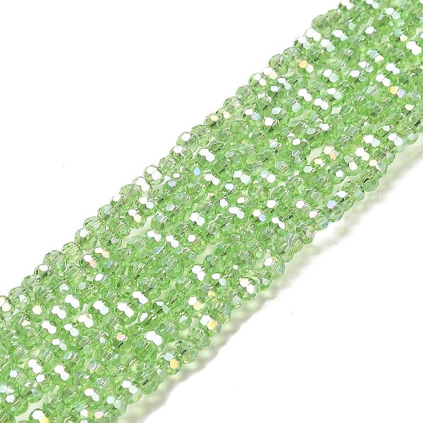 PandaHall Transparent Glass Beads, 32 Facets, AB Color Plated, Round, Light Green, 3.5x3mm, Hole: 1mm, about 163~166pcs/strand, 50~51cm...
PandaHall Transparent Glass Beads, 32 Facets, AB Color Plated, Round, Light Green, 3.5x3mm, Hole: 1mm, about 163~166pcs/strand, 50~51cm...