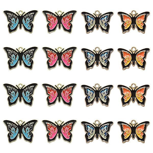 PandaHall 20Pcs 4 Styles Alloy Enamel Pendants, Light Gold, Butterfly Charm, Mixed Color, 19.5x26x1.5mm, Hole: 2mm, 5pcs/style Alloy+Enamel..., Multicolor
PandaHall 20Pcs 4 Styles Alloy Enamel Pendants, Light Gold, Butterfly Charm, Mixed Color, 19.5x26x1.5mm, Hole: 2mm, 5pcs/style Alloy+Enamel..., Multicolor