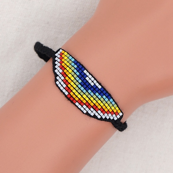 PandaHall Glass Seed Wide Band with Rainbow Pattern Friendship Link Bracelet for Women, Colorful, 11 inch(28cm) Glass Rainbow
PandaHall Glass Seed Wide Band with Rainbow Pattern Friendship Link Bracelet for Women, Colorful, 11 inch(28cm) Glass Rainbow