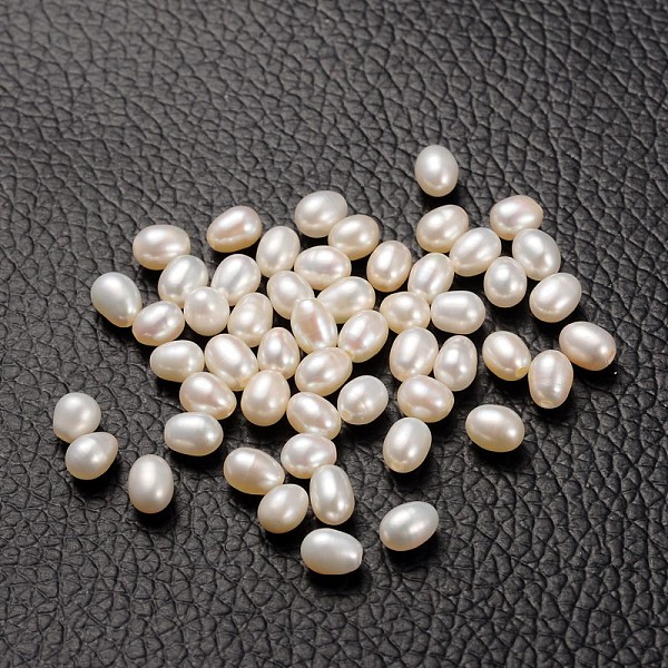 PandaHall Natural Cultured Freshwater Pearl Beads, Half Drilled Hole, Grade AA, teardrop, White, about4~5mm in diameter, hole: 0.9mm Pearl...
PandaHall Natural Cultured Freshwater Pearl Beads, Half Drilled Hole, Grade AA, teardrop, White, about4~5mm in diameter, hole: 0.9mm Pearl...