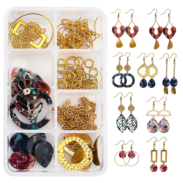 PandaHall SUNNYCLUE DIY Resin Dangle Earring Making Kits, 18Pcs Geometry & Leaf Resin Pendants, 12Pcs Heart & Geometry Links, Brass Earring..., Multicolor
PandaHall SUNNYCLUE DIY Resin Dangle Earring Making Kits, 18Pcs Geometry & Leaf Resin Pendants, 12Pcs Heart & Geometry Links, Brass Earring..., Multicolor