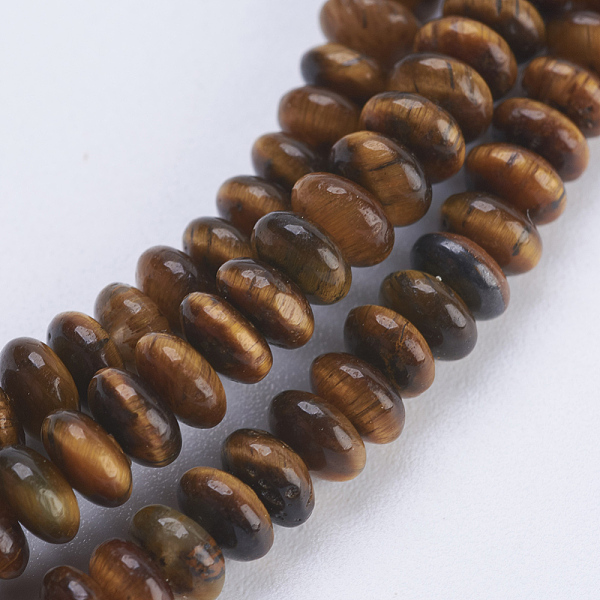 PandaHall Natural Tiger Eye Beads Strands, Rondelle, 4.5~5x2~2.5mm, Hole: 0.8mm, about 162~166pcs/strand, 15.1 inch~15.3 inch(38.5~39cm)...
PandaHall Natural Tiger Eye Beads Strands, Rondelle, 4.5~5x2~2.5mm, Hole: 0.8mm, about 162~166pcs/strand, 15.1 inch~15.3 inch(38.5~39cm)...