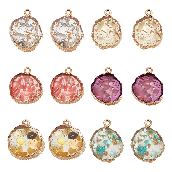PandaHall CHGCRAFT 12Pcs 6 Colors Transparent Resin Pendants, Nuggets Charm, with Light Gold Tone Iron Findings and Gold Foil, Mixed Color..., Multicolor
PandaHall CHGCRAFT 12Pcs 6 Colors Transparent Resin Pendants, Nuggets Charm, with Light Gold Tone Iron Findings and Gold Foil, Mixed Color..., Multicolor