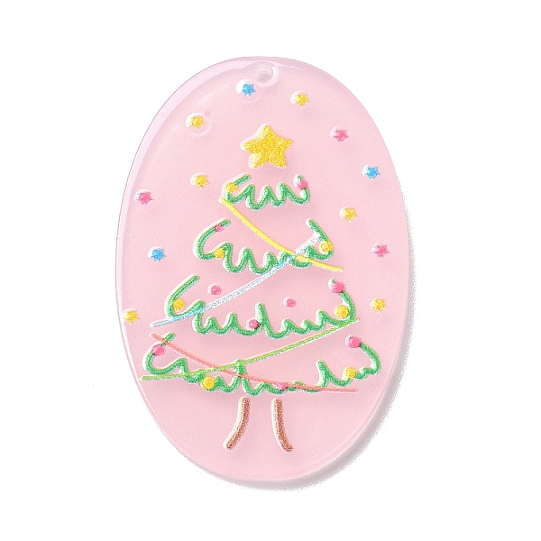 PandaHall Printed Acrylic Pendants, for Christmas, Oval with Chriatmas Tree Charm, Pink, 39.5x26x2mm, Hole: 1.6mm Acrylic Christmas Tree...
PandaHall Printed Acrylic Pendants, for Christmas, Oval with Chriatmas Tree Charm, Pink, 39.5x26x2mm, Hole: 1.6mm Acrylic Christmas Tree...