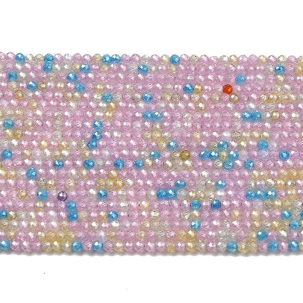 PandaHall Cubic Zirconia Bead Strands, Faceted Rondelle, Mixed Color, 2mm, Hole: 0.6mm, about 187pcs/strand, 14.76 inch(37.5cm) Cubic..., Multicolor
PandaHall Cubic Zirconia Bead Strands, Faceted Rondelle, Mixed Color, 2mm, Hole: 0.6mm, about 187pcs/strand, 14.76 inch(37.5cm) Cubic..., Multicolor