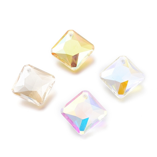 PandaHall Glass Rhinestone Pendants, Faceted, Square/Rhombus, Mixed Color, 20x20x7.5mm, Hole: 1.6mm Rhinestone Square Multicolor
PandaHall Glass Rhinestone Pendants, Faceted, Square/Rhombus, Mixed Color, 20x20x7.5mm, Hole: 1.6mm Rhinestone Square Multicolor